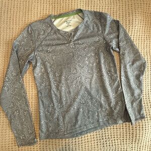 Exofficio Gray Patterned Active Top